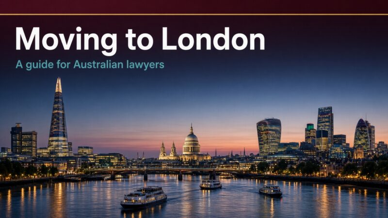 Moving to London: A Guide for Australian Lawyers