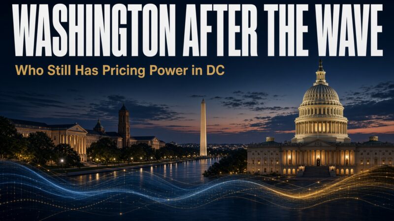 Washington After the Wave: Who Still Has Pricing Power in DC